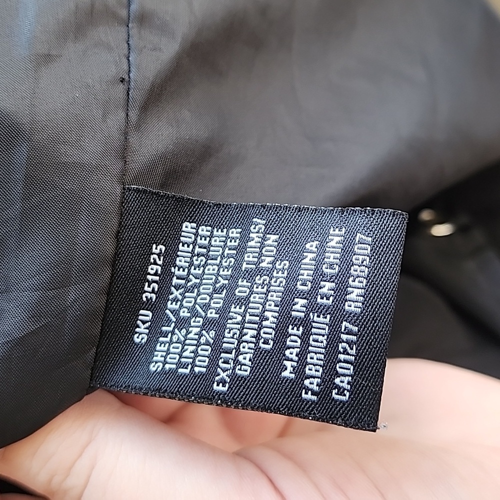Le Chateau Black Hooded Utility Rain Jacket / Anorak Size XXL - Picture 5 of 7